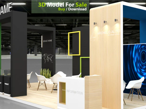 3D Exhibition Stand 3D Model