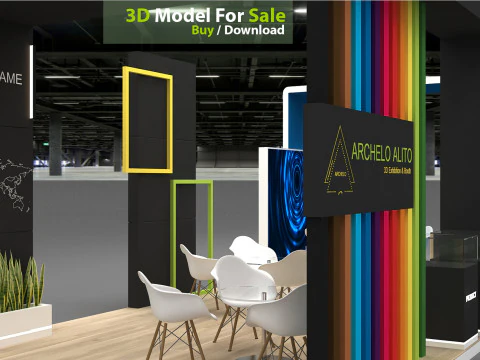 3D Exhibition Stand 3D Model