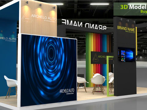 3D Exhibition Stand 3D Model