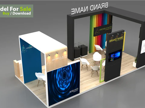 3D Exhibition Stand 3D Model