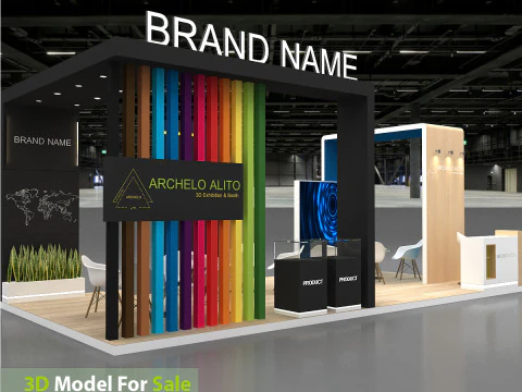 3D Exhibition Stand 3D Model
