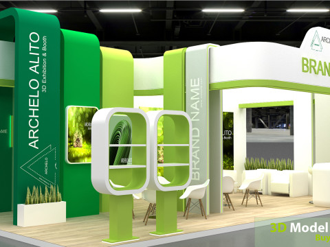 Exhibition booth tradeshow 3D Model
