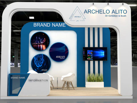 3D Booth Design 3D Model
