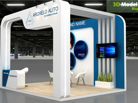 3D Booth Design 3D Model