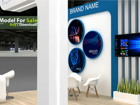 3D Booth Design 3D Model