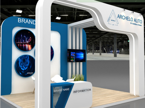 3D Booth Design Modello 3D