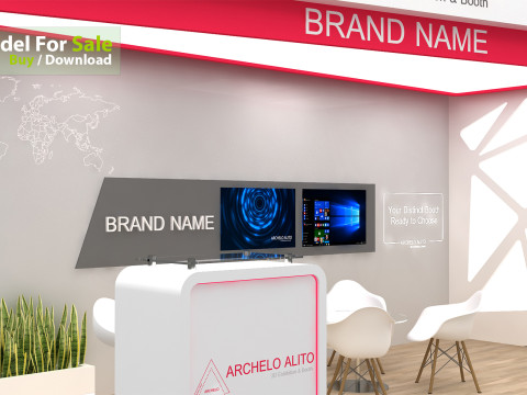 3D Exhibition Booth Model 3D Modell