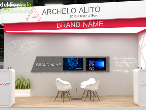 3D Exhibition Booth Model 3D Modell
