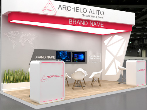3D Exhibition Booth Model 3D Modell