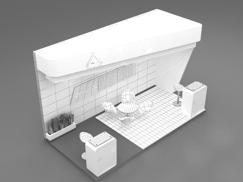 3D Exhibition Booth Model 3D Modell