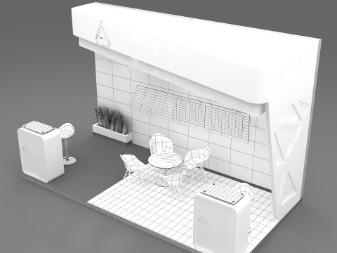 3D Exhibition Booth Model 3D Modell