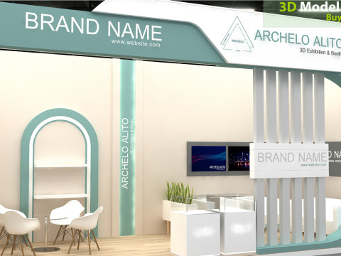 3D Booth Design 3D Model