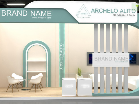 3D Booth Design Modello 3D