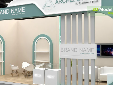 3D Booth Design 3D Model