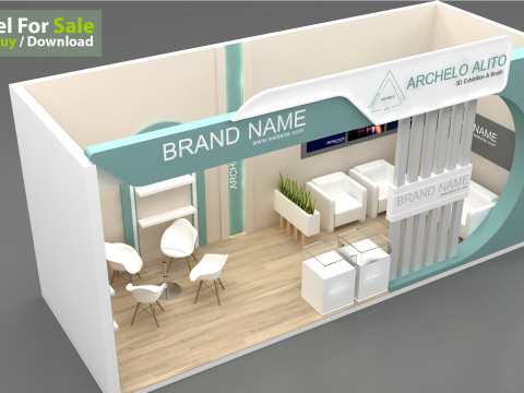 3D Booth Design Modello 3D