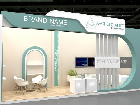 3D Booth Design Modello 3D