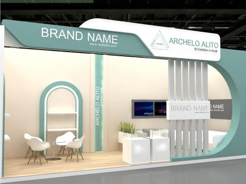3D Booth Design 3D Model