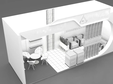 3D Booth Design 3D Model