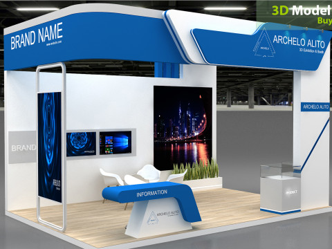 Exhibition tradeshow 3D Model