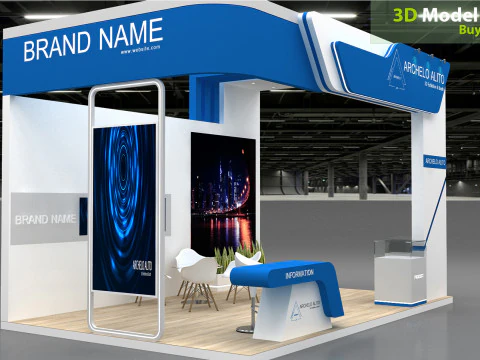 Exhibition tradeshow 3D Model