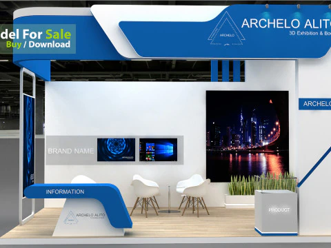 Exhibition tradeshow 3D Model