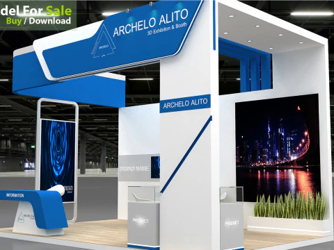 Exhibition tradeshow 3D Model