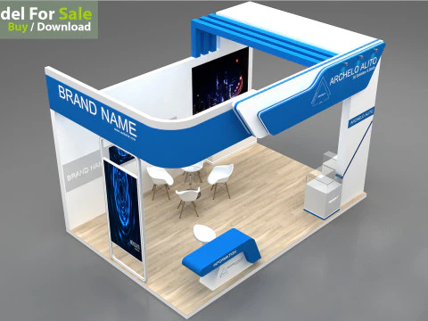 Exhibition tradeshow 3D Model