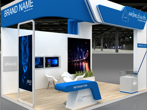 Exhibition tradeshow 3D 模型