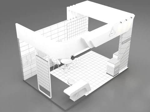 Exhibition tradeshow 3D Model