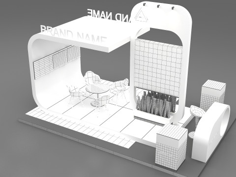 3D Booth Design Modello 3D