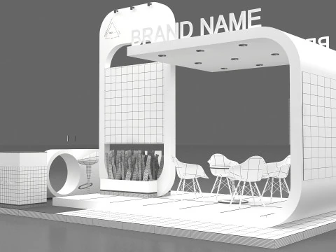 3D Booth Design 3D Model