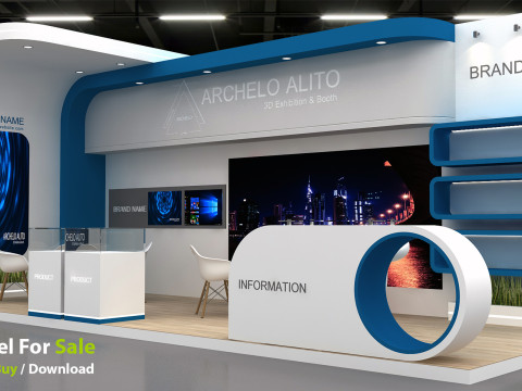 3D Booth Design Model 3D