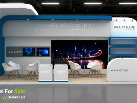 3D Booth Design 3D 모델