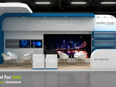 3D Booth Design 3D Model
