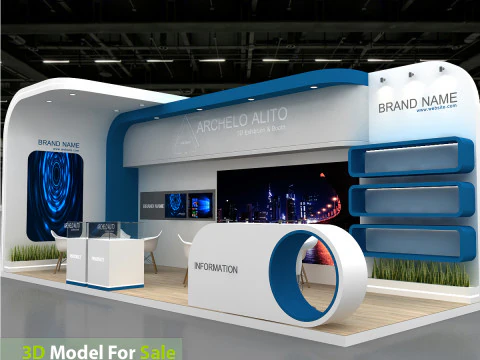 3D Booth Design 3D Model
