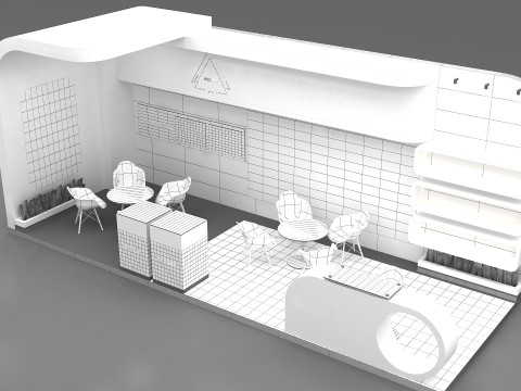 3D Booth Design 3D 모델