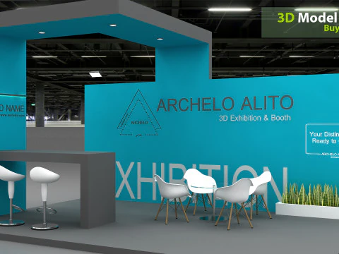 3D выставочный стенд 3D Модель