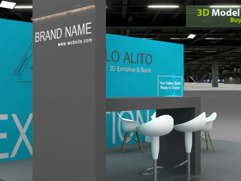 3D Exhibition Stand stall 3D Model