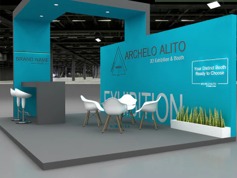 3D Exhibition Stand stall 3D Model