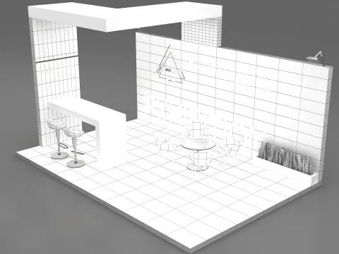 3D Exhibition Stand stall 3D Model