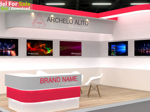 3D Booth Design 3Dモデル