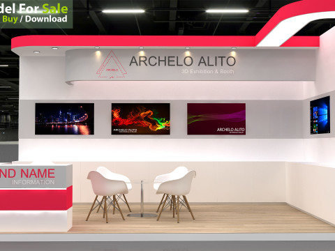 3D Booth Design 3D 模型