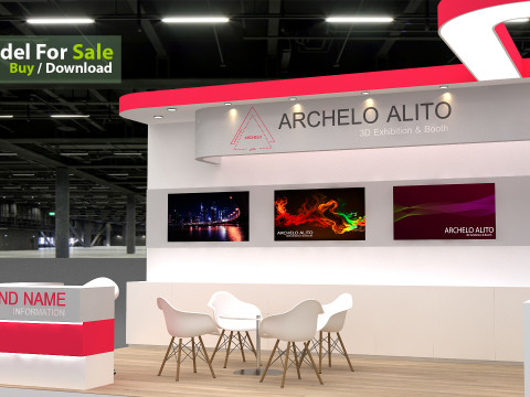 3D Booth Design 3D 模型