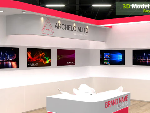 3D Booth Design 3D Model