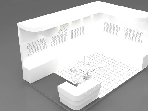 3D Booth Design 3D Model