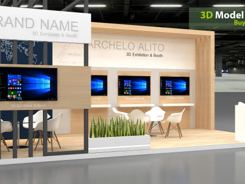 3D Exhibition Booth Design 3D Model