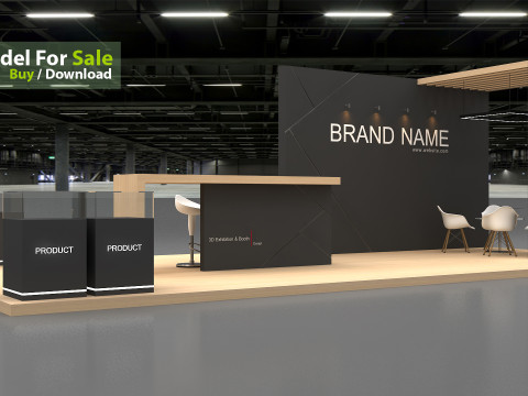 3D Stall Model 3D मॉडल