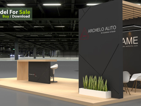 3D Stall Model Modelo 3D