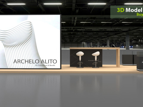 3D Stall Model Modelo 3D