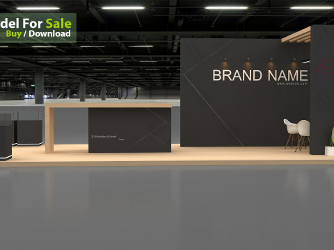 3D Stall Model Modelo 3D